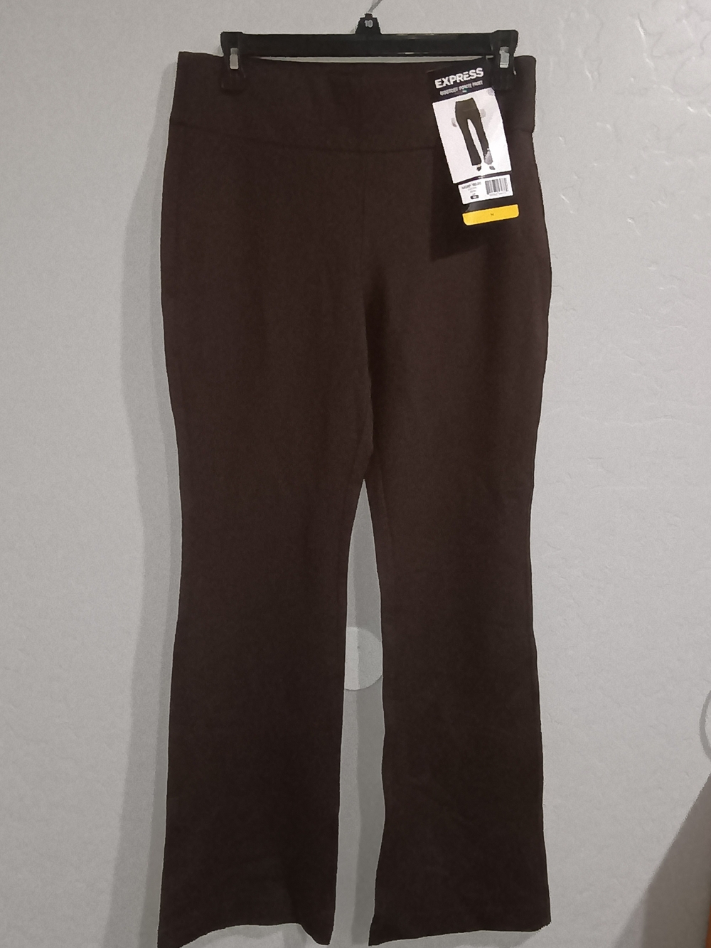 Express Brown Bootcut Jumpsuit-Style Pants